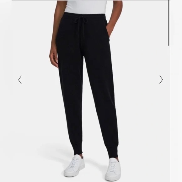 Theory Women's Black Arlenna J 100% Cashmere Joggers - Picture 1 of 8